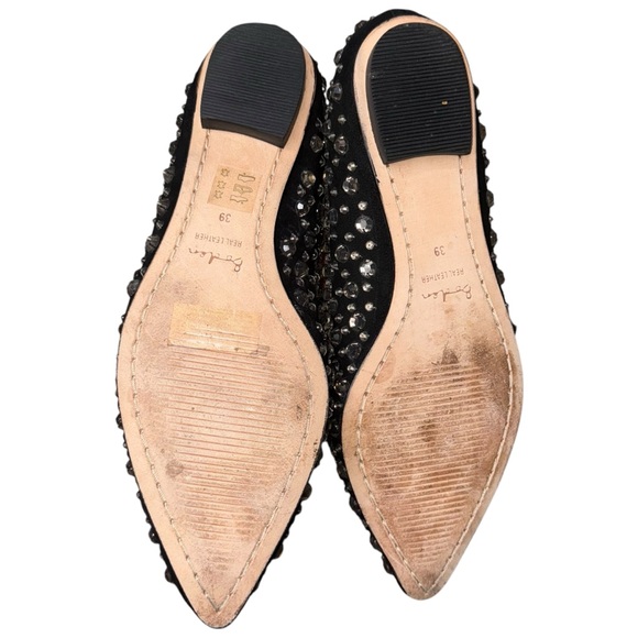 Boden Black Embellished Flats - Picture 7 of 8